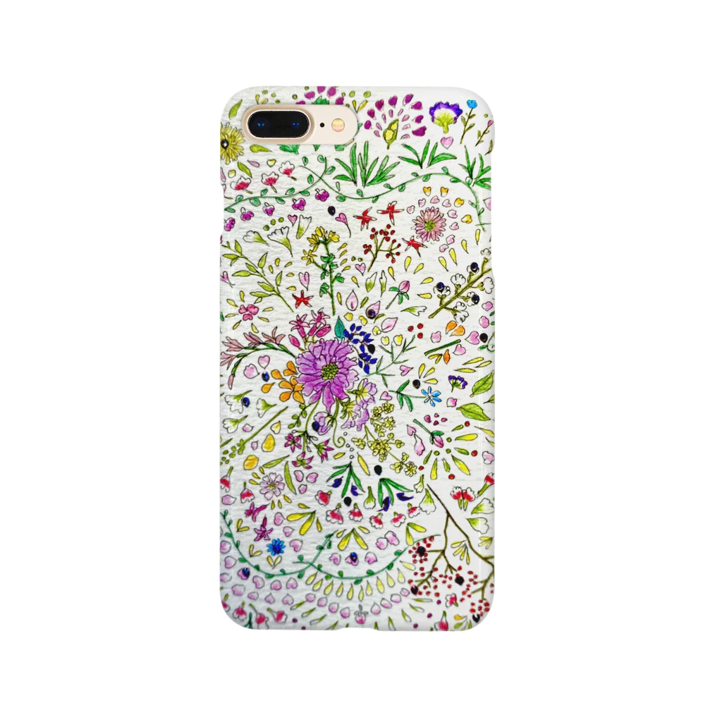 ao akuaのお花の曼陀羅 Smartphone Case