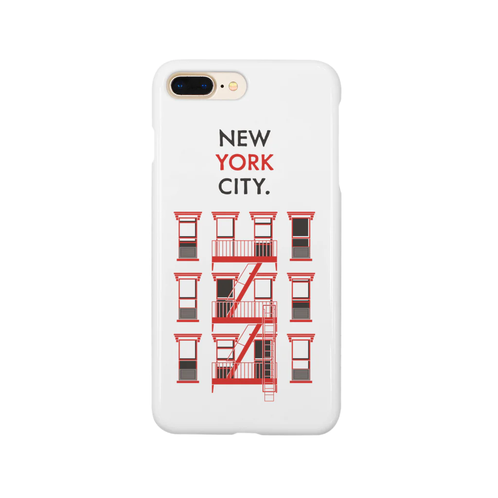 シオノガクのNEW YORK CITY [RED] スマホケース