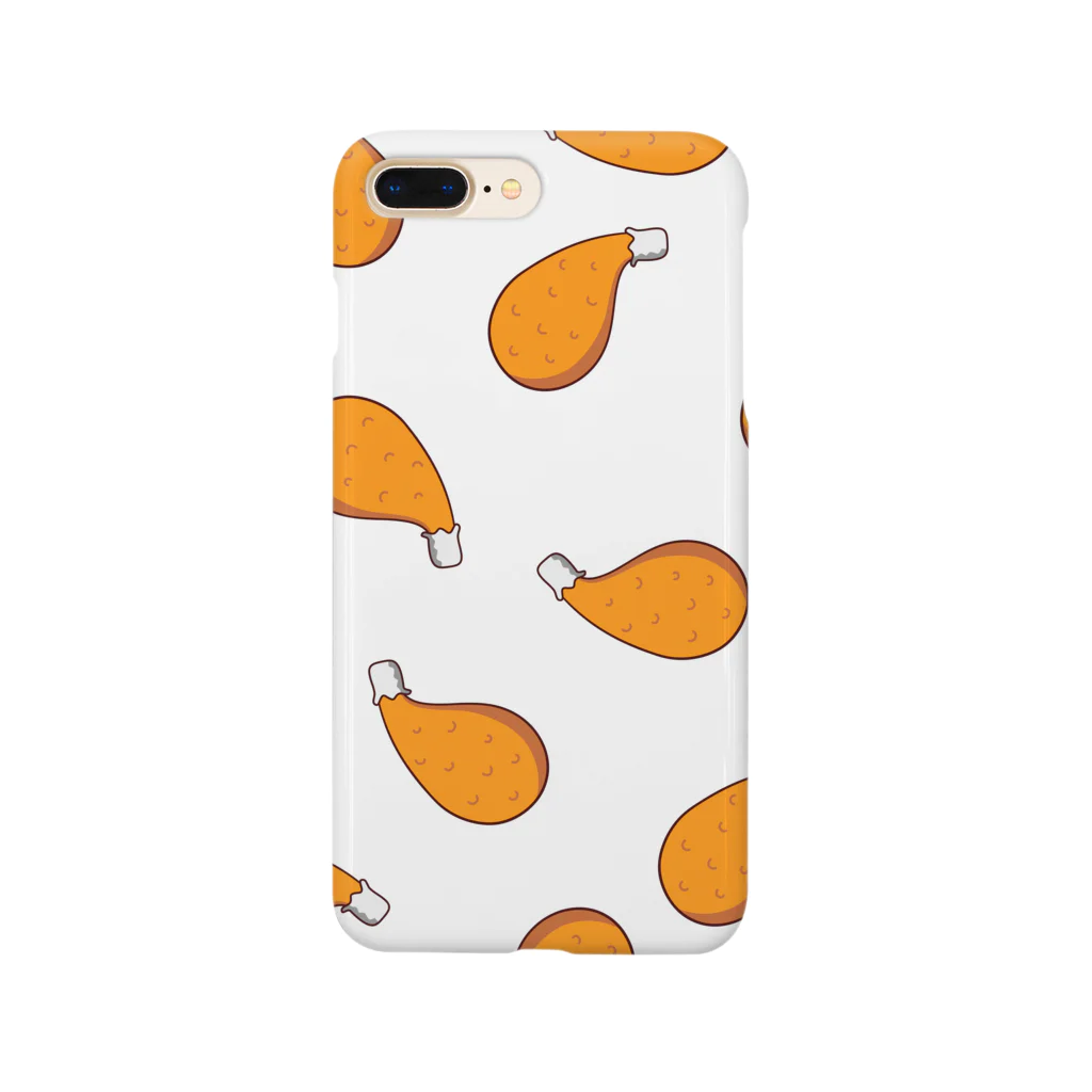 pupilla caffèのもも柄といっても鶏もも柄よ！ Smartphone Case