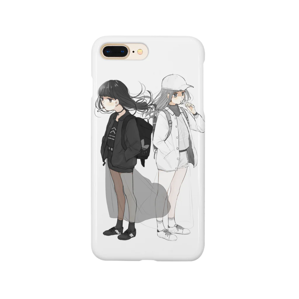 ぐあびえんく　.のBLACK×WHITE Smartphone Case