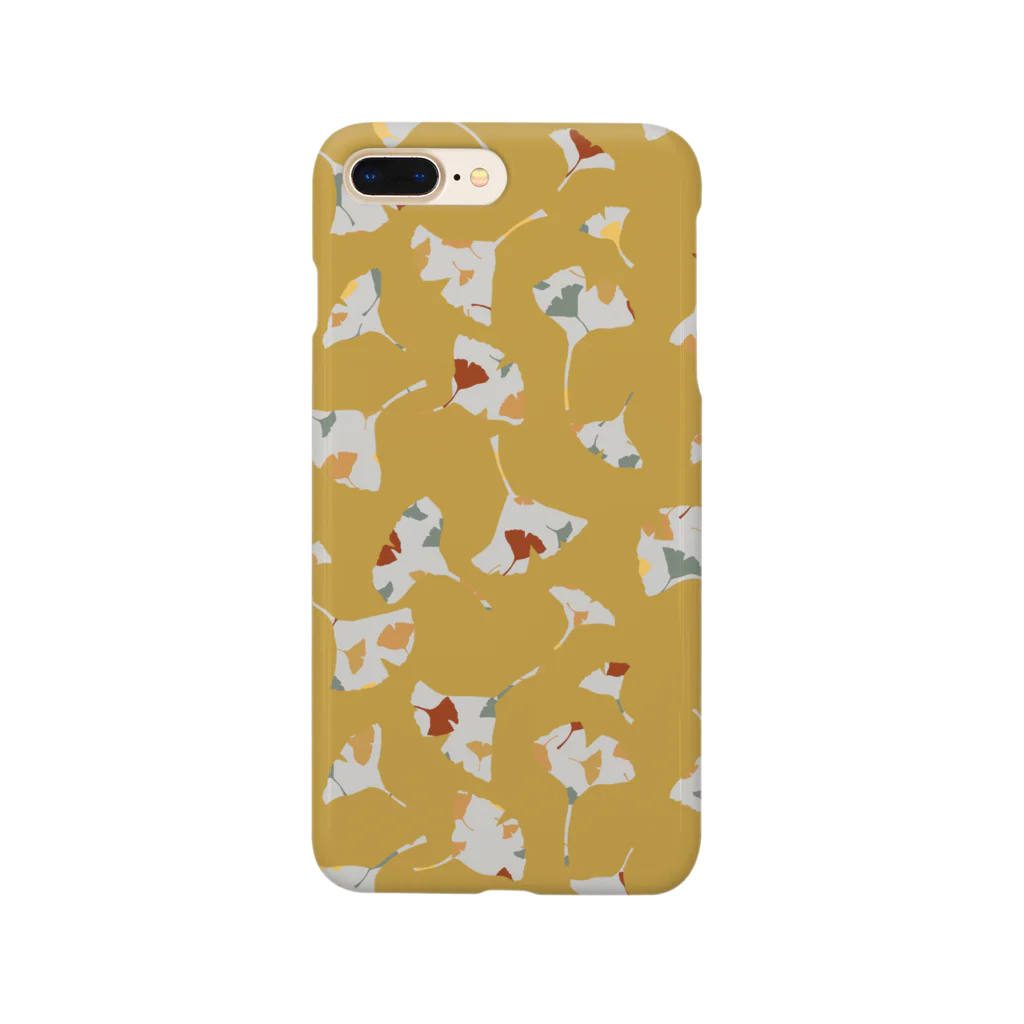 ぱたぱたぱたーんのイチョウ柄 Smartphone Case