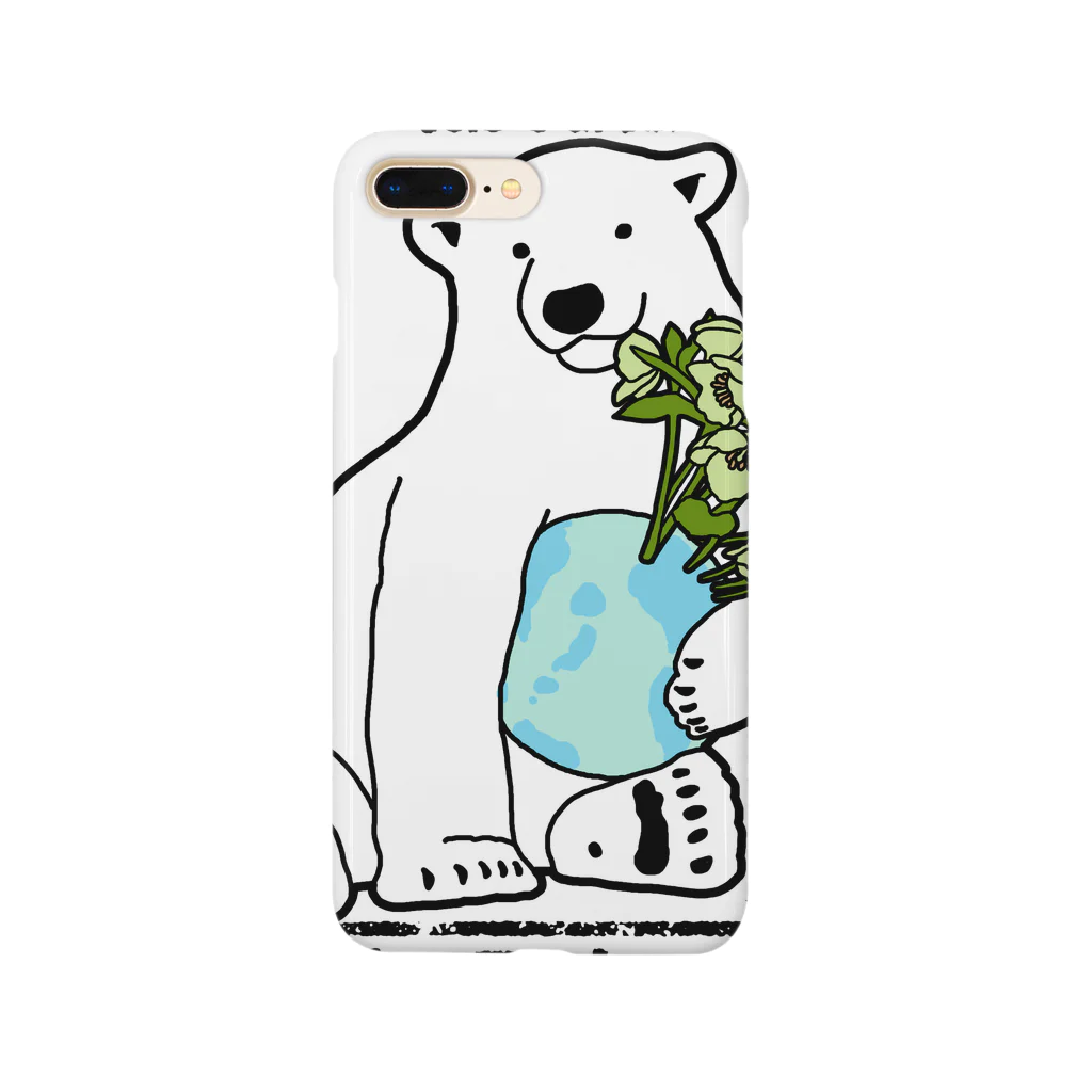 natsuno_bananaのSimple Polar Bear スマホケース