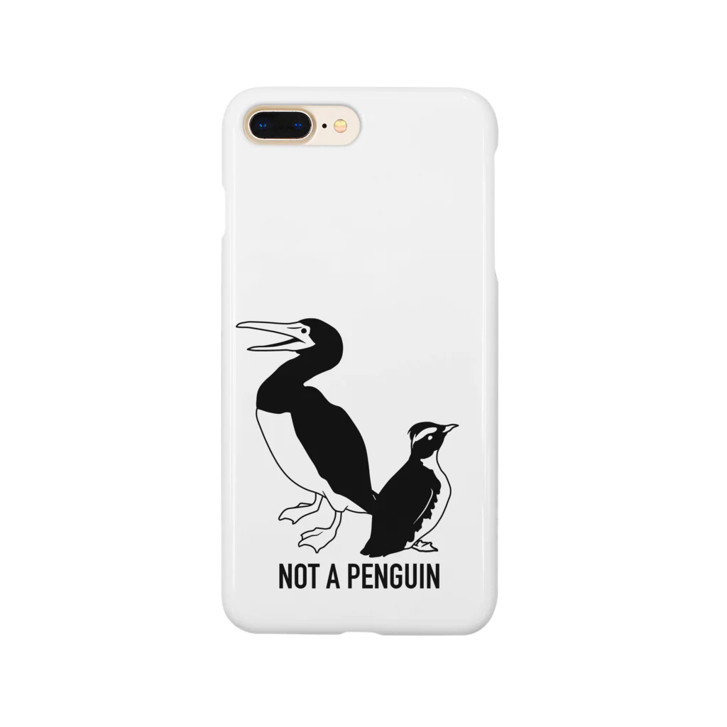 シマノカタチのNOT A PENGUIN〈カツオドリ・カンムリウミスズメ〉 スマホケース