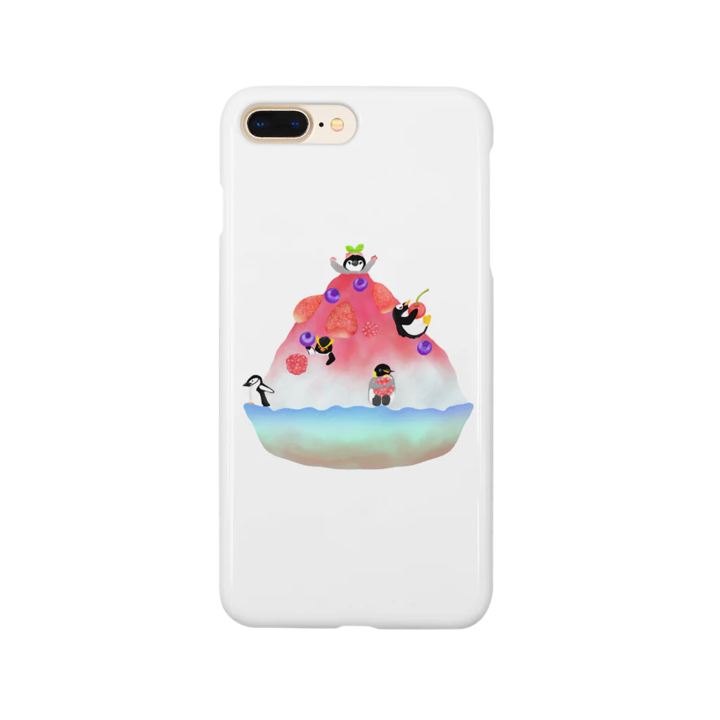 Lily bird（リリーバード）のかき氷とペンギンたち① Smartphone Case