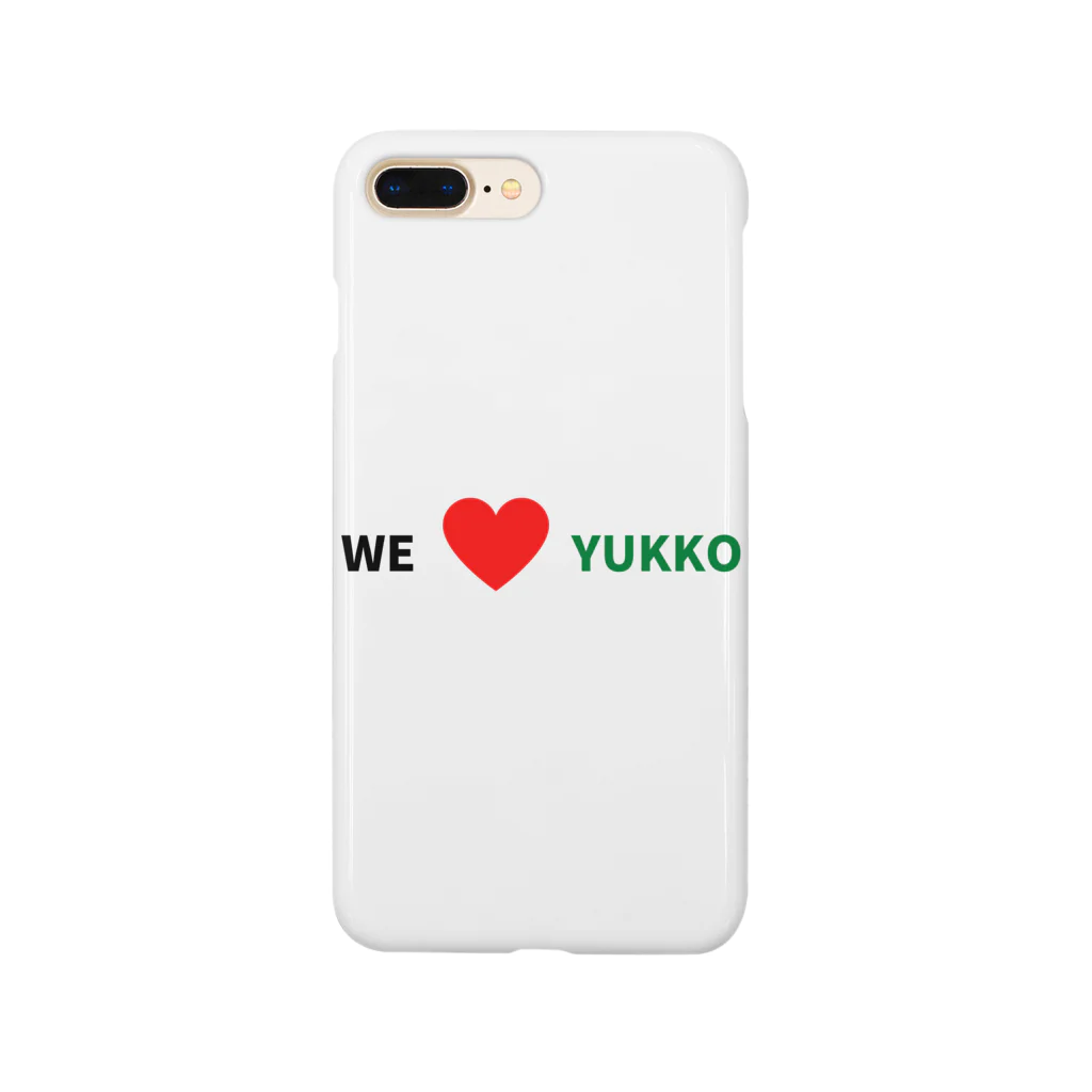 つちやみTシャツ屋のWELOVEYUKKO スマホケース