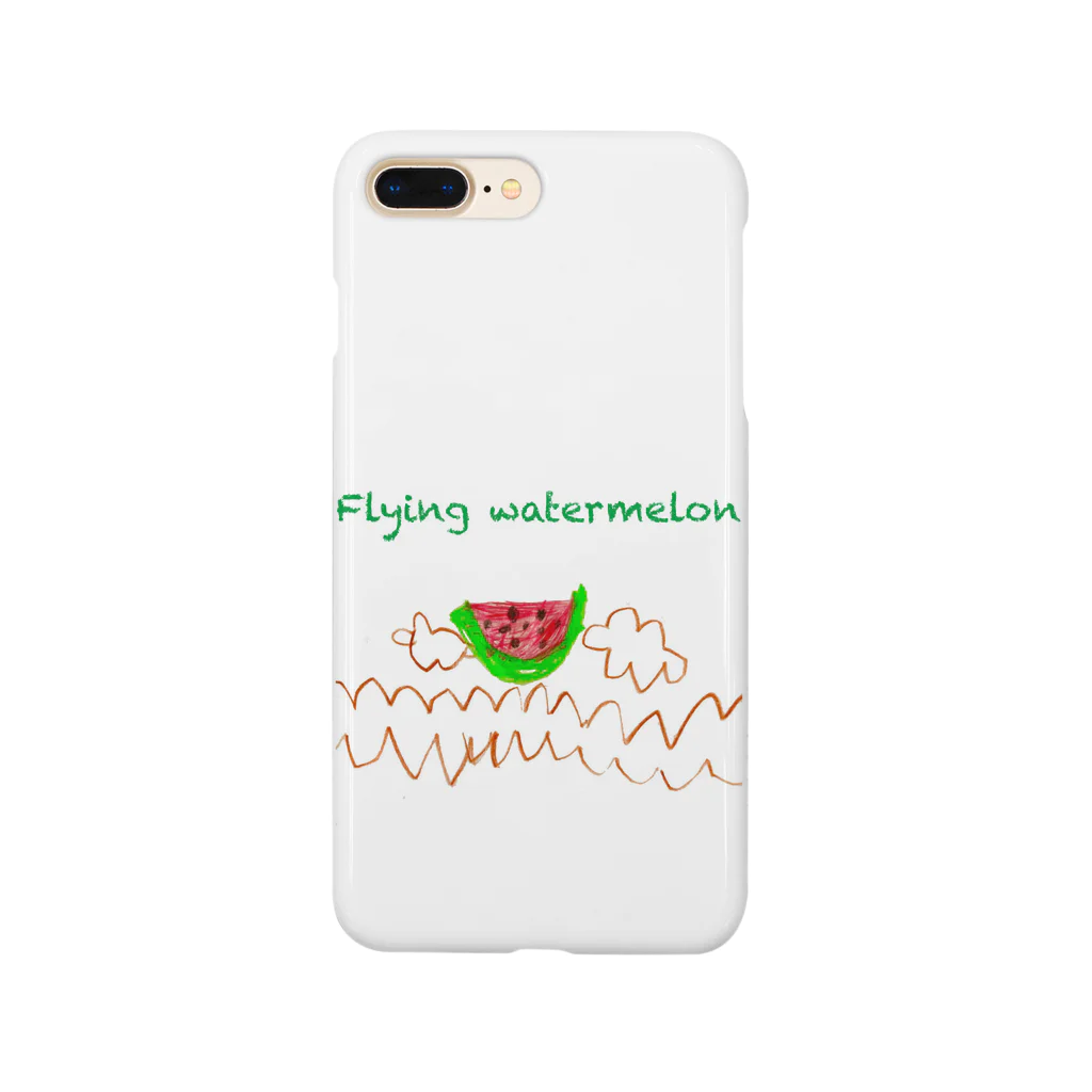 TAROAKARIのFlying watermelon スマホケース