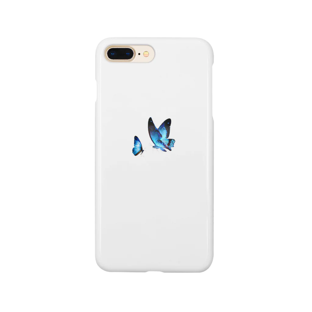 青依青のtwin morpho smartphonecase A Smartphone Case