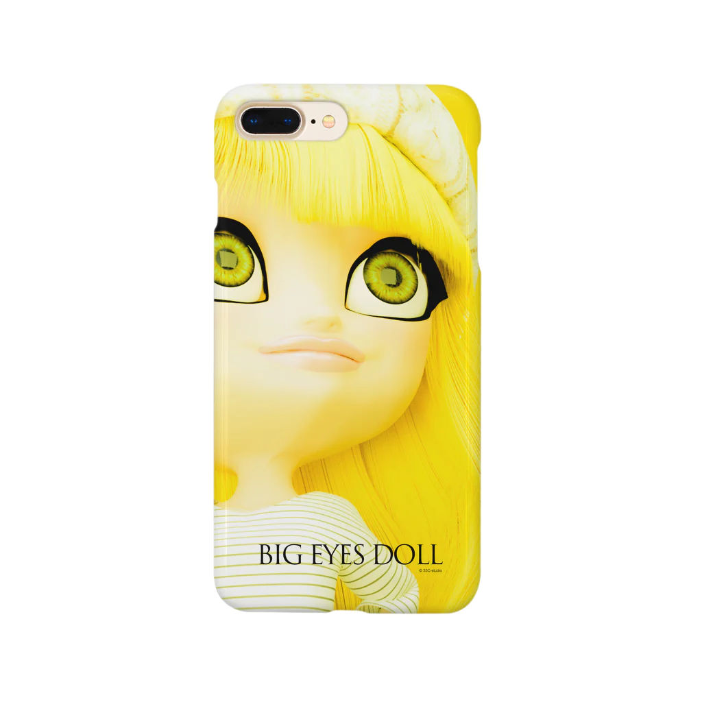 chihiro.meのBIG EYES DOLL yellow スマホケース