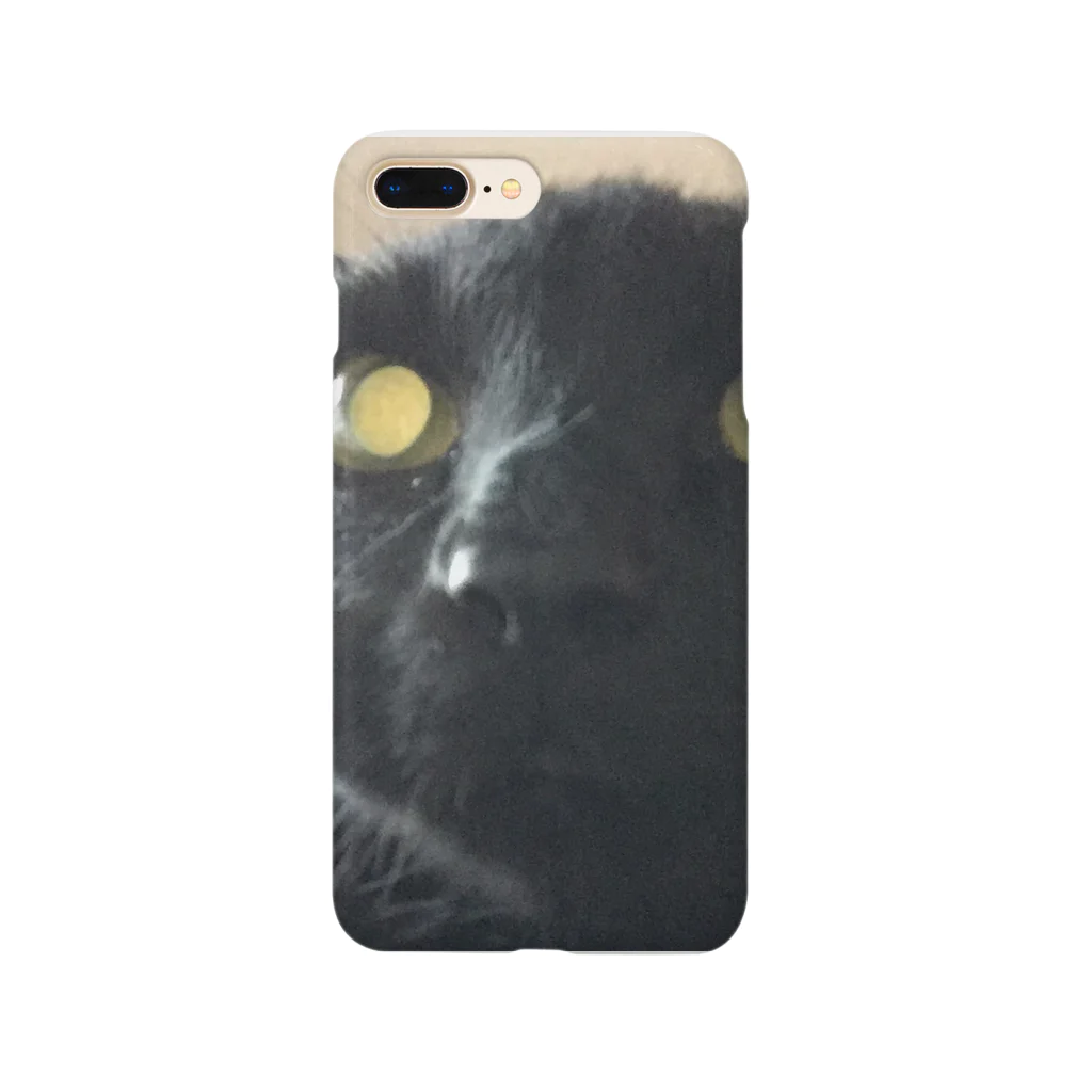 ねこじまんスーベニアショップのねこじまんBlack Cat Moan Smartphone Case