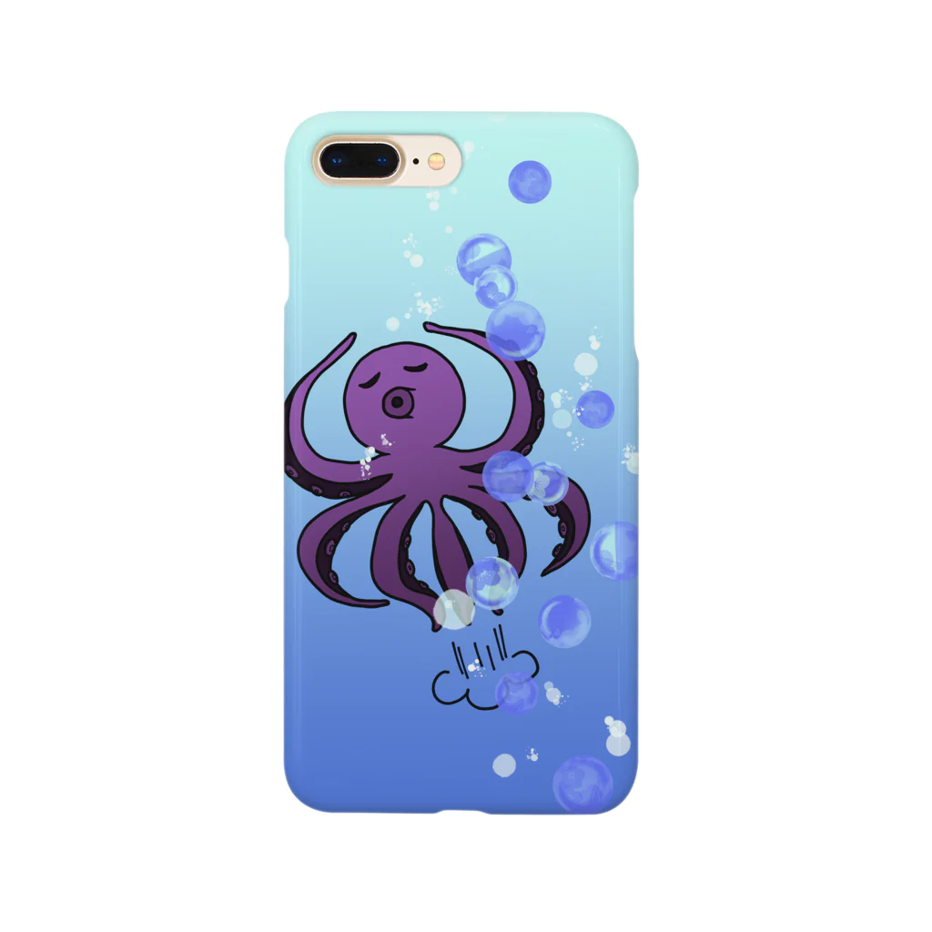 異次元ポケットの海のタコちゃんスマホカバー Smartphone Case