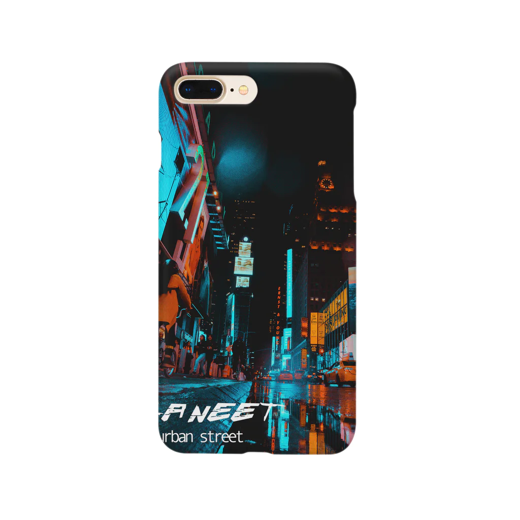 homofuturusのMidnight urban street Smartphone Case