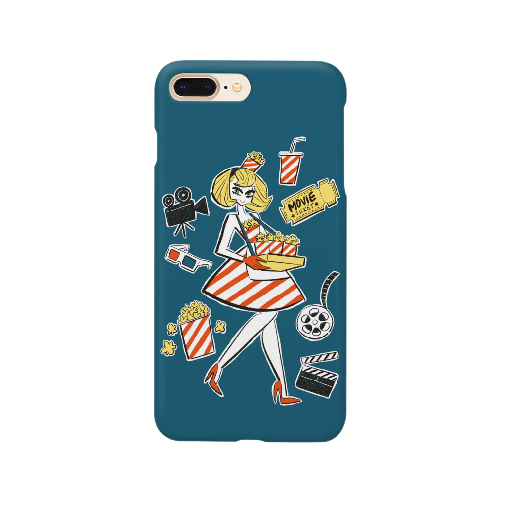 nawowow shopのPopcornGirl Smartphone Case