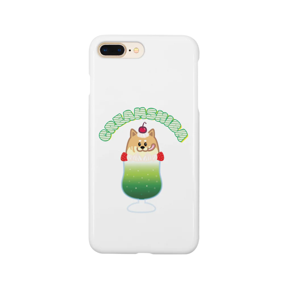 柴犬が好きなともみょんの柴犬クリームソーダ Smartphone Case