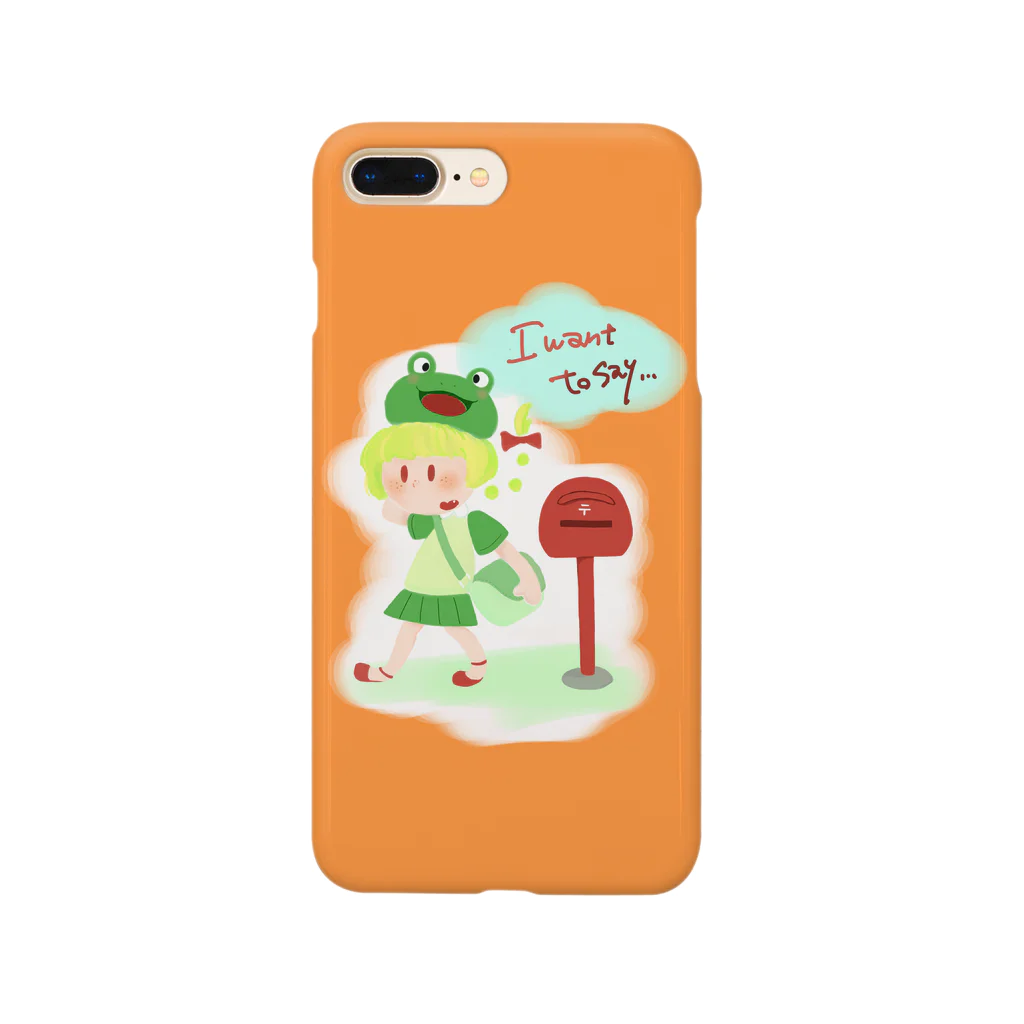 生まれたてのこっとりのメッセンジャー（orange） スマホケース