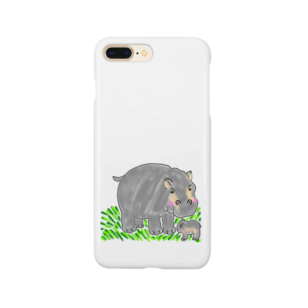 それいゆの仲良し親子シリーズ（カバさん） Smartphone Case