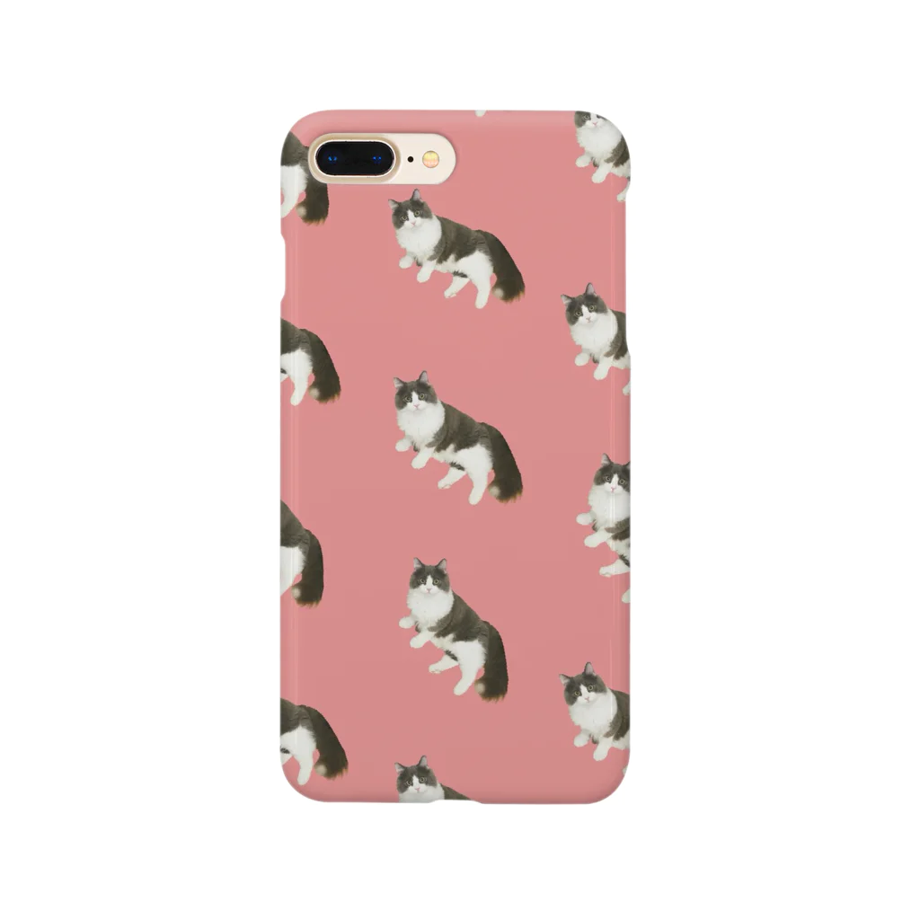 こねこねこ779の中谷さんのルカくん(ドット柄) Smartphone Case