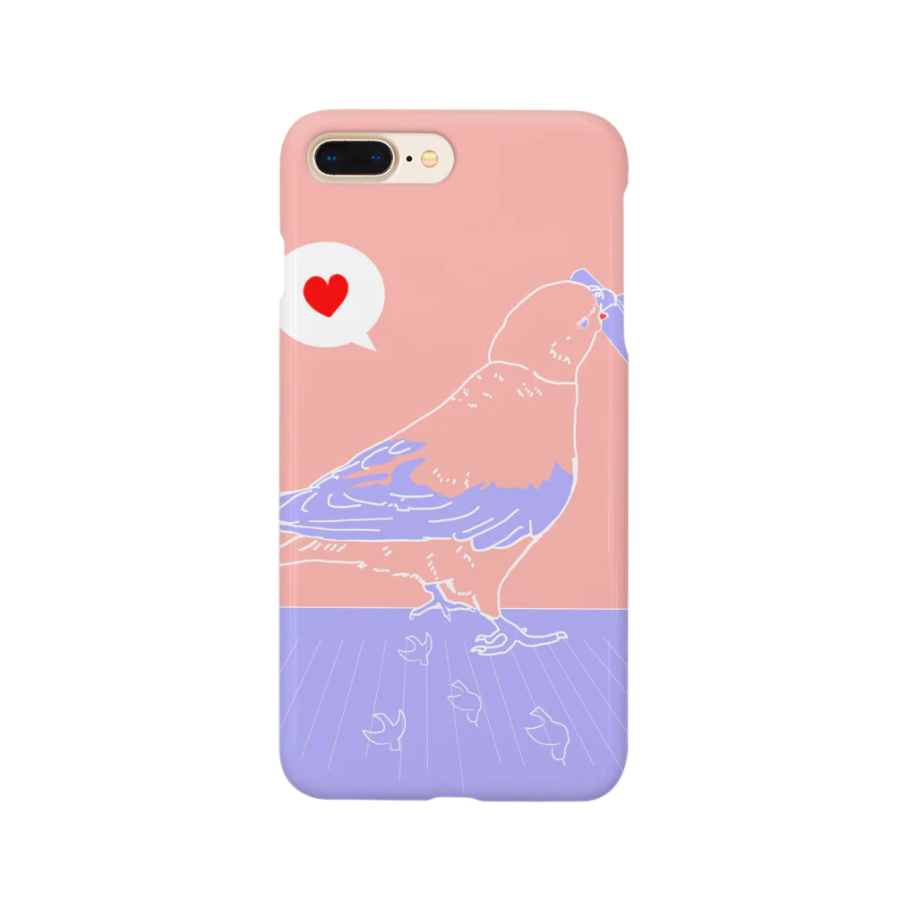 アキクサインコとウロコインコのアキクサインコとペン Smartphone Case