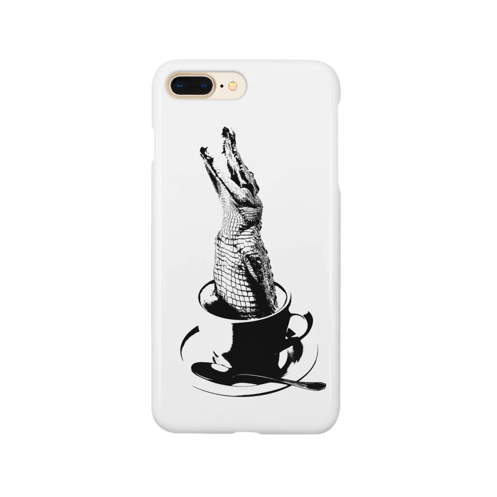 NOBODY754のCrocochinno (Black) Smartphone Case