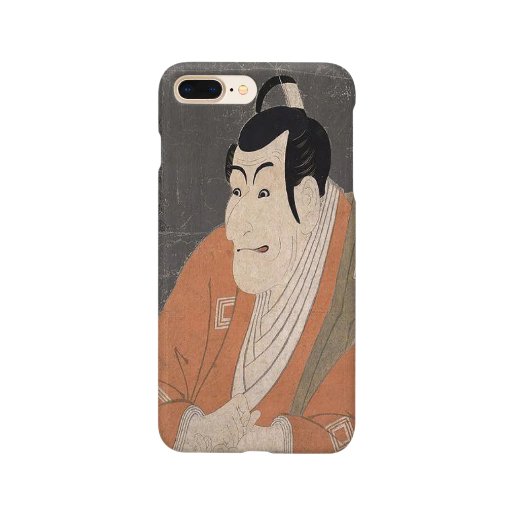 tomo-miseのukiyoe-市川鰕蔵の竹村定之進-東洲斎写楽（スマホケース） Smartphone Case