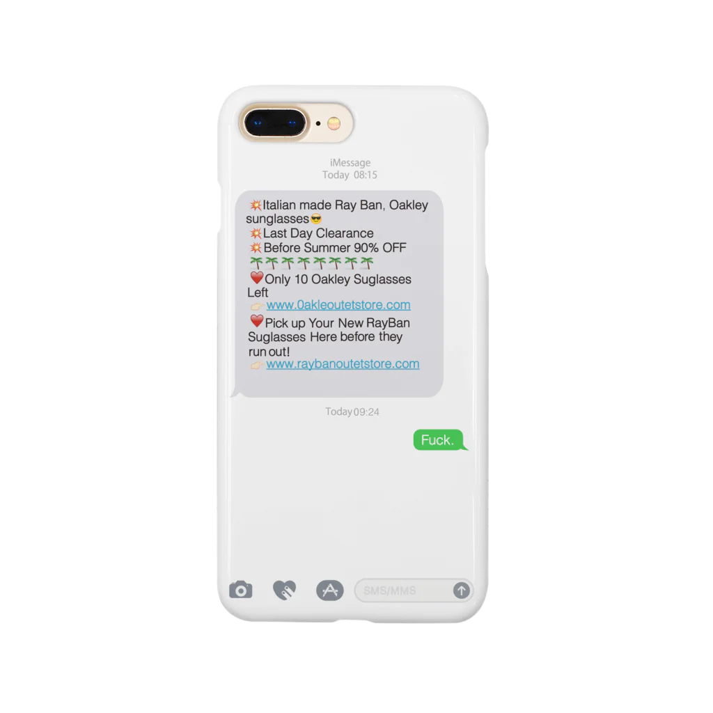 千葉さんの良いショップのSpam Message iPhone case for 6splus,6sPlus,7Plus スマホケース