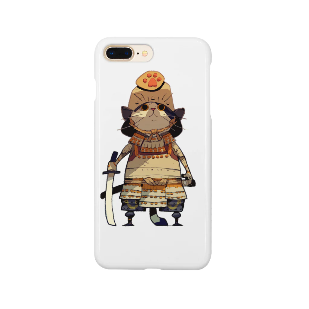 Satoshi MatsuuraのCat Samurai Smartphone Case