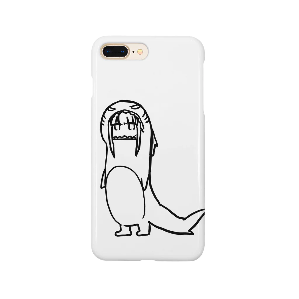 慢性的肩こりのサメに食われた女の子 Smartphone Case