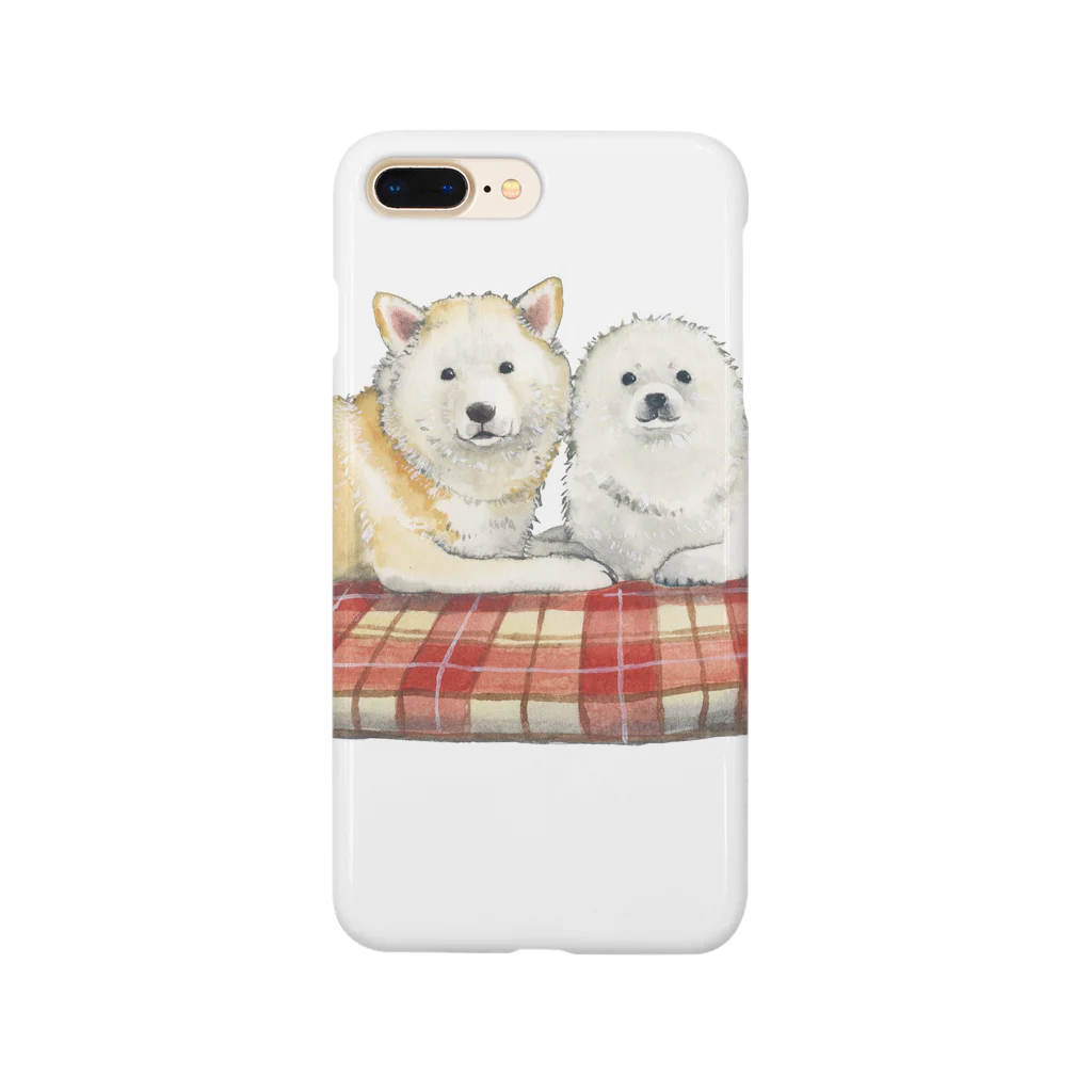 しばわんこ生活の柴犬あいちゃんとアザラシのサコッシュ Smartphone Case