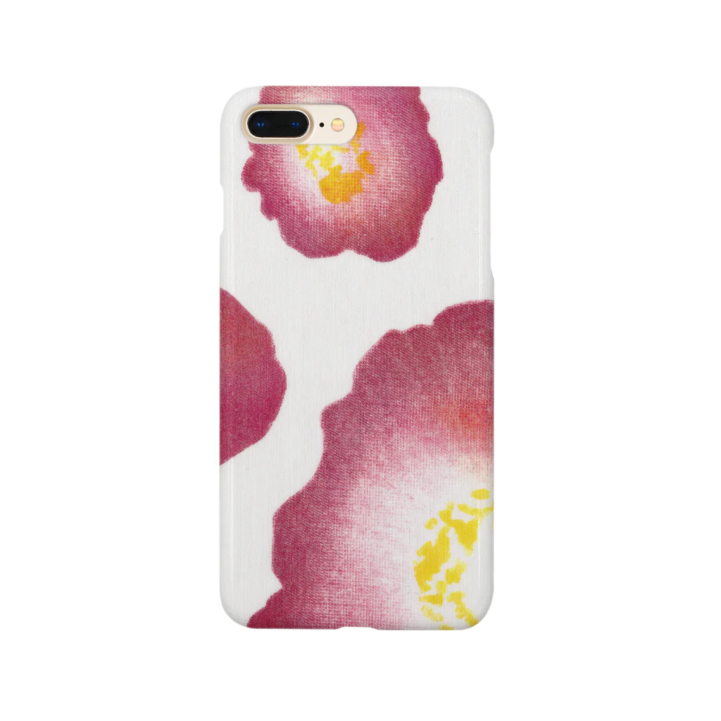 手織かたそうもくの赤い椿 Smartphone Case