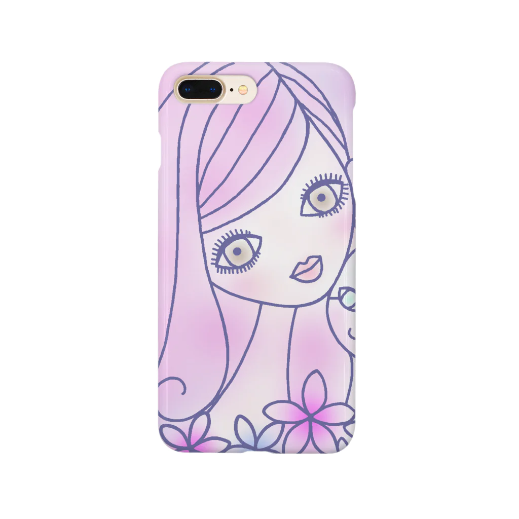 neko*neko*の猫と女の子　パステルカラー２ Smartphone Case