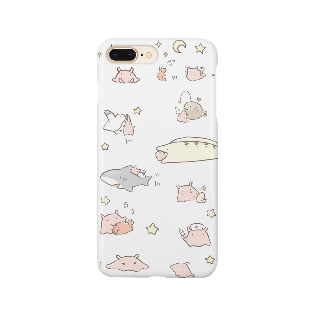 めんだこ・さうるす本舗のめんだこちゃんスマホケース─くうもの、くわれるもの─ Smartphone Case