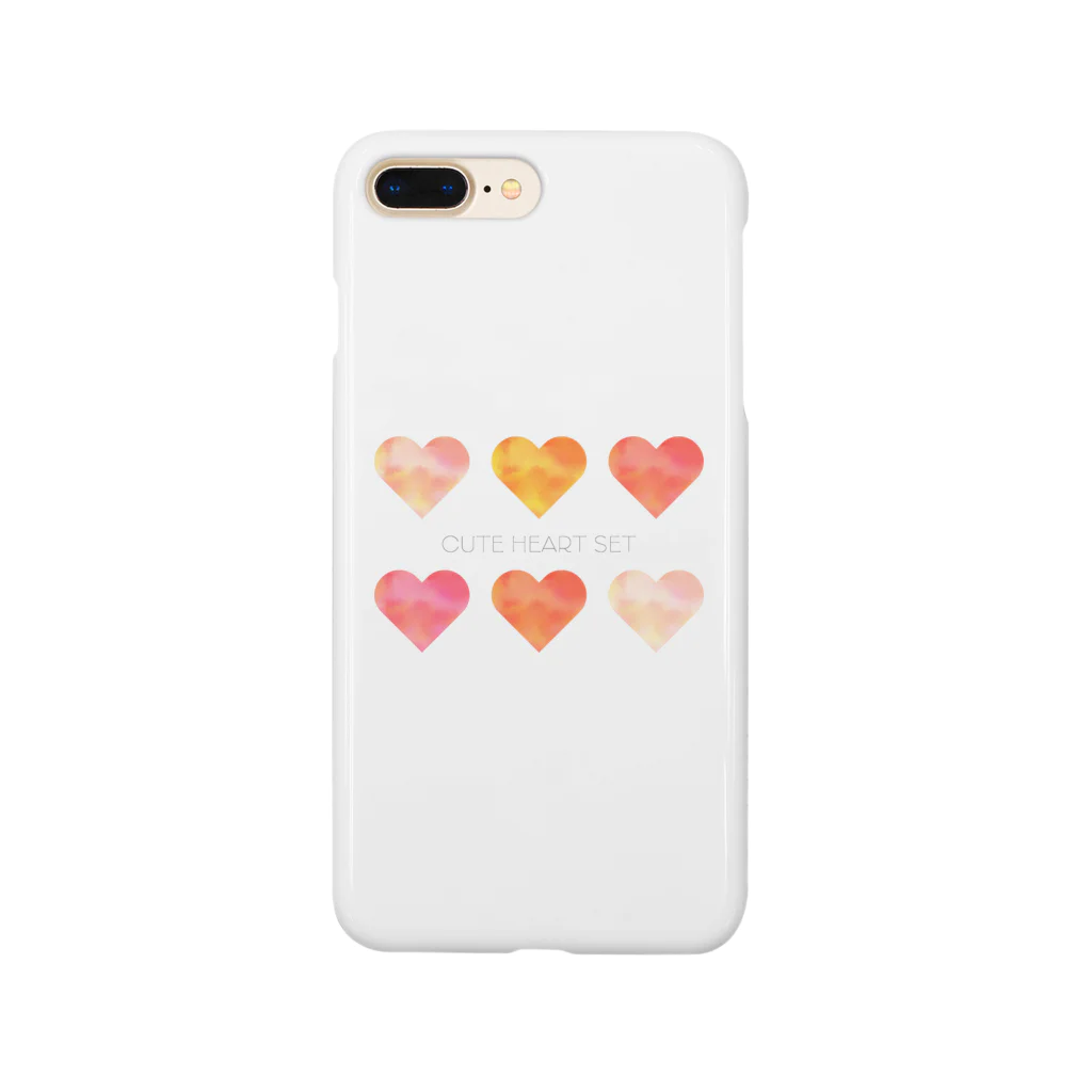 poireちゃん │イラストレーターのCUTE HEART SET スマホケース