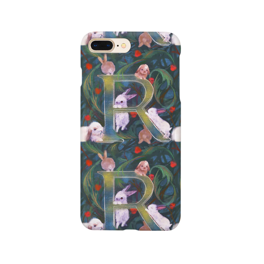 NORIMA'S SHOP のRabbitのRで遊ぶ森のうさぎ Smartphone Case