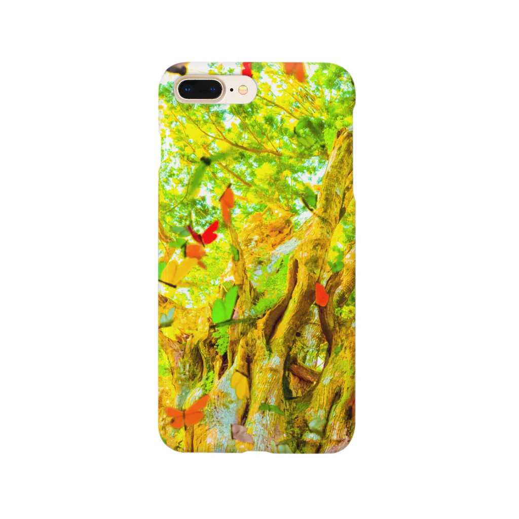 NEON LIGHT STARSのYOU are in wonderland*yellow Smartphone Case