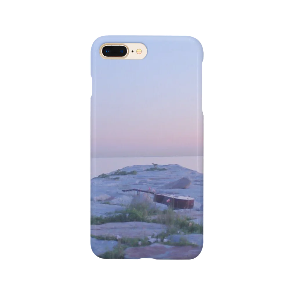 パラレルワールドの森のギターと朝焼けの海 Smartphone Case