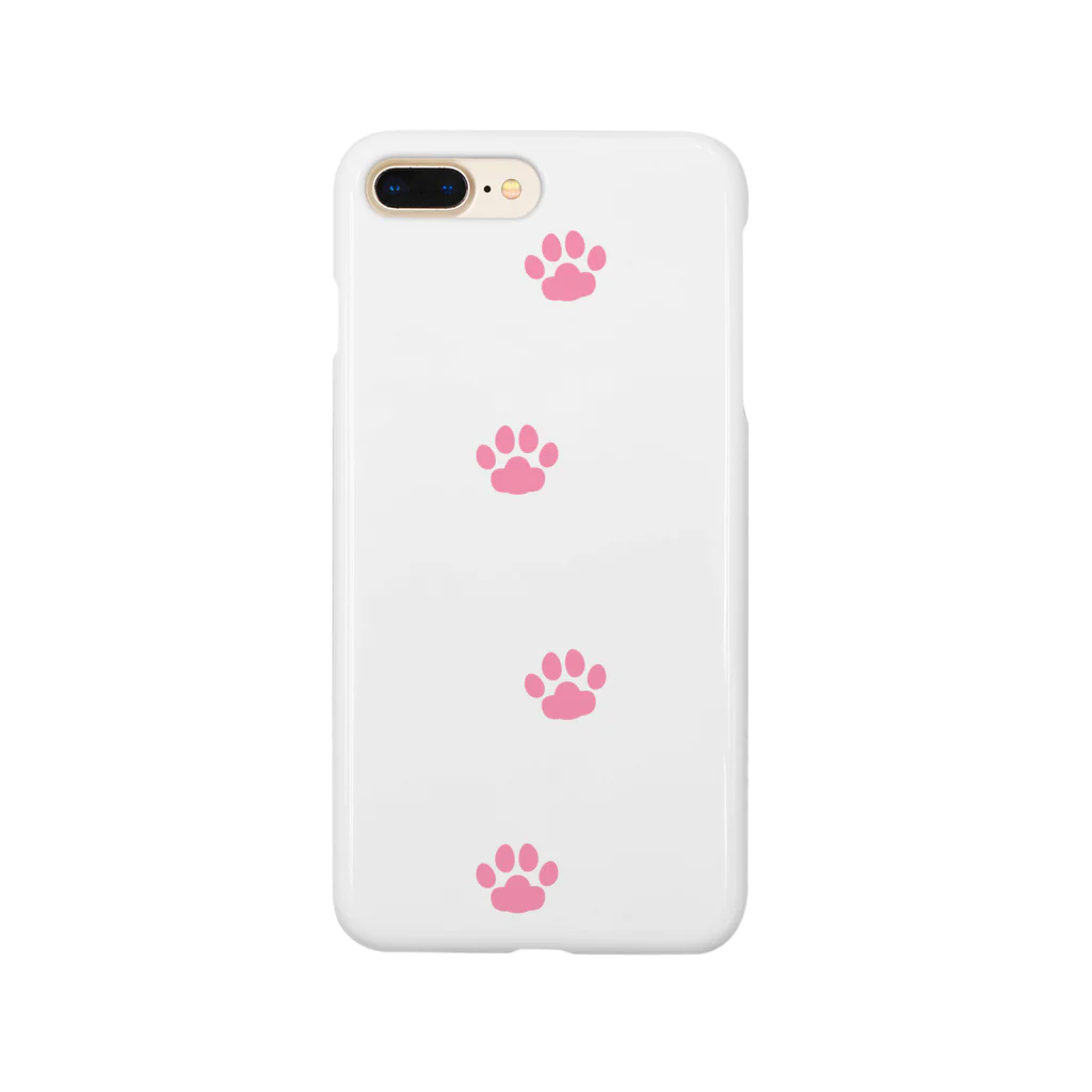 Baby Tigerの猫のあしあと(ピンク・タテ) Smartphone Case