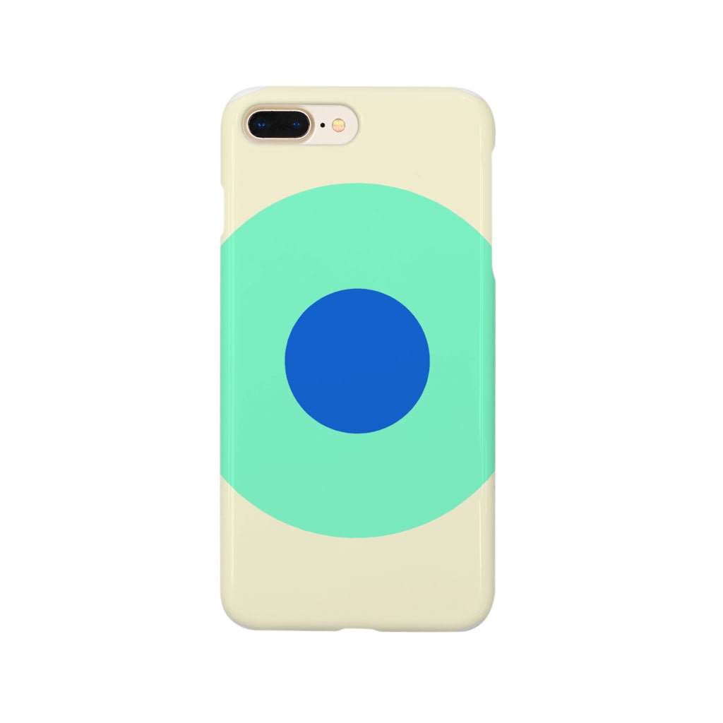 CORONET70のサークルa・クリーム・ペパーミント・青 Smartphone Case