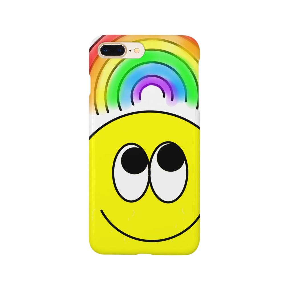 rukamikiの虹色スマイル Smartphone Case