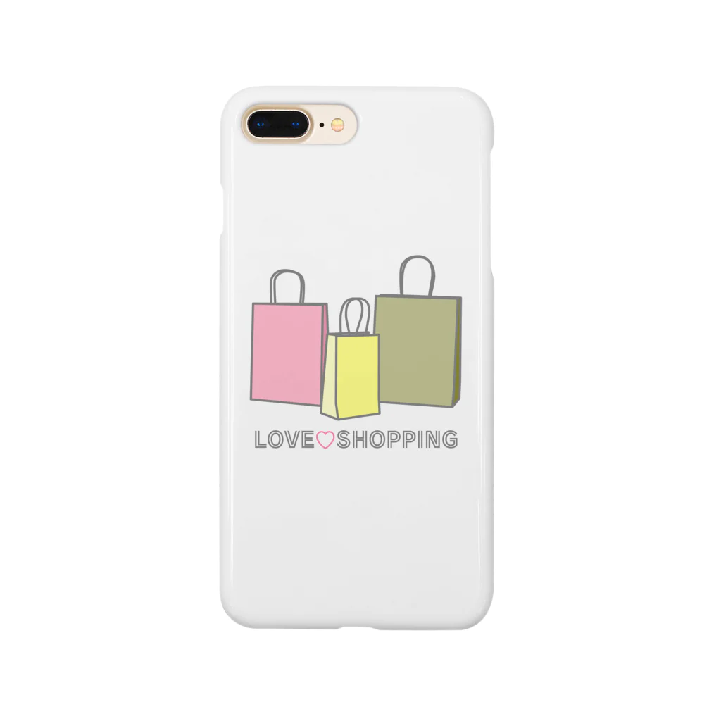 ヨープキャンが気になったの紙袋 LOVE SHOPPING Smartphone Case