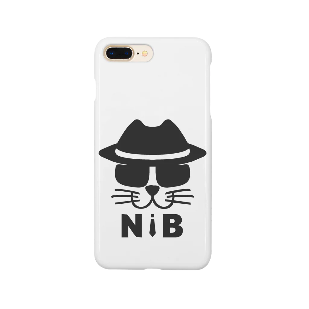 ニャン・イン・ブラック本部のNIB(BLACK) スマホケース