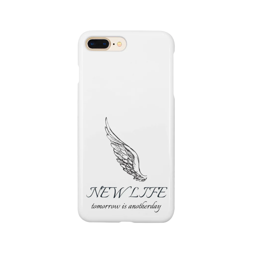 【 NEW LIFE 】online shopの翼 スマホケース