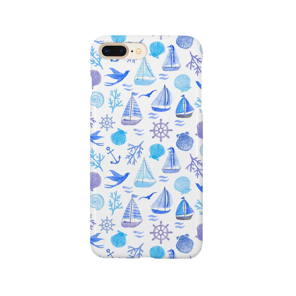 Julia_Madokaの夏の海（ブルーバージョン） Smartphone Case