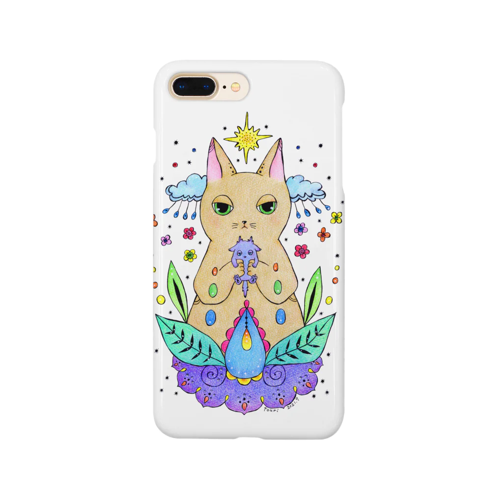 touriのネコと小さな怪獣 Smartphone Case