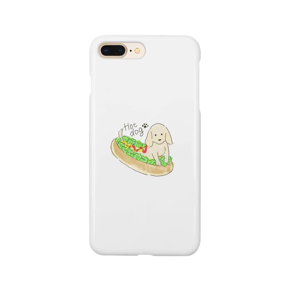 popoのお小遣いのホットドッグ(文字あり) Smartphone Case