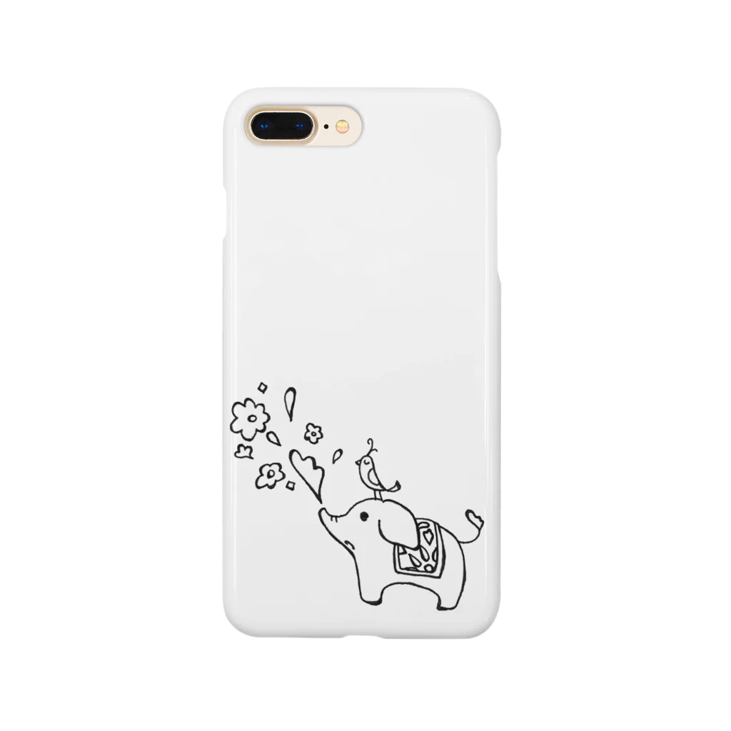 かんかん♪まーと＊。のゾウさんとお花 Smartphone Case