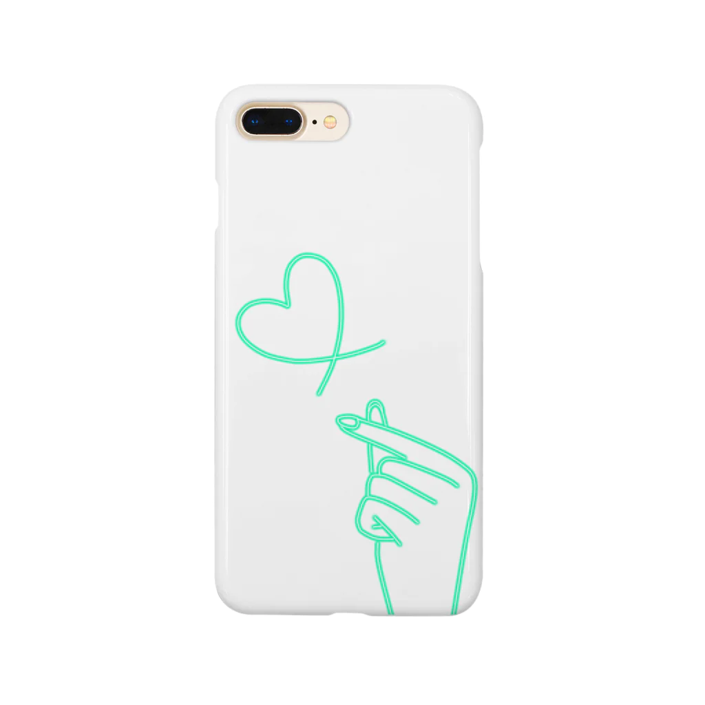 らくがきクオリティのmint green lover Smartphone Case