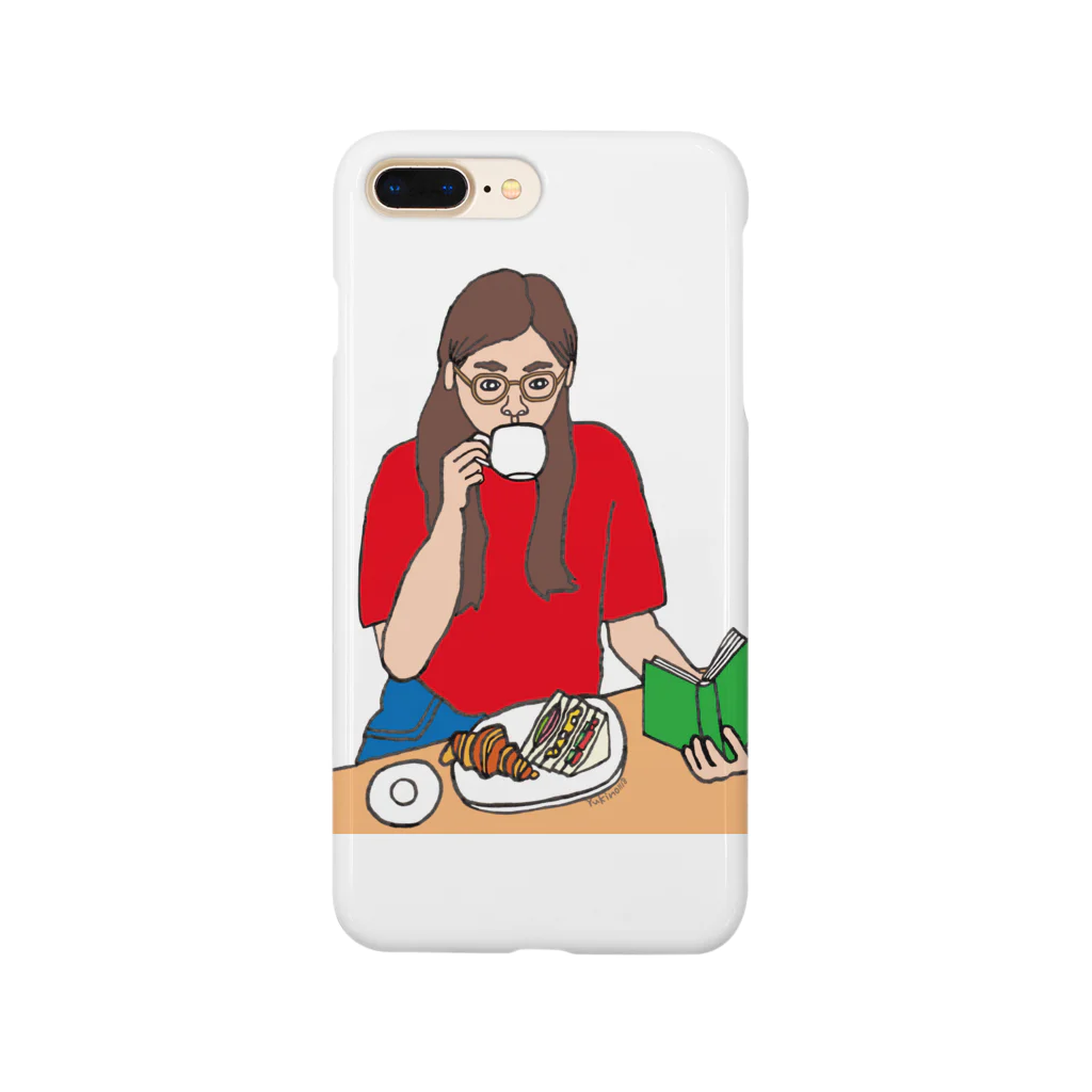 Yukino1118｜イラストレーターのひとり時間を楽しむ女性 Smartphone Case