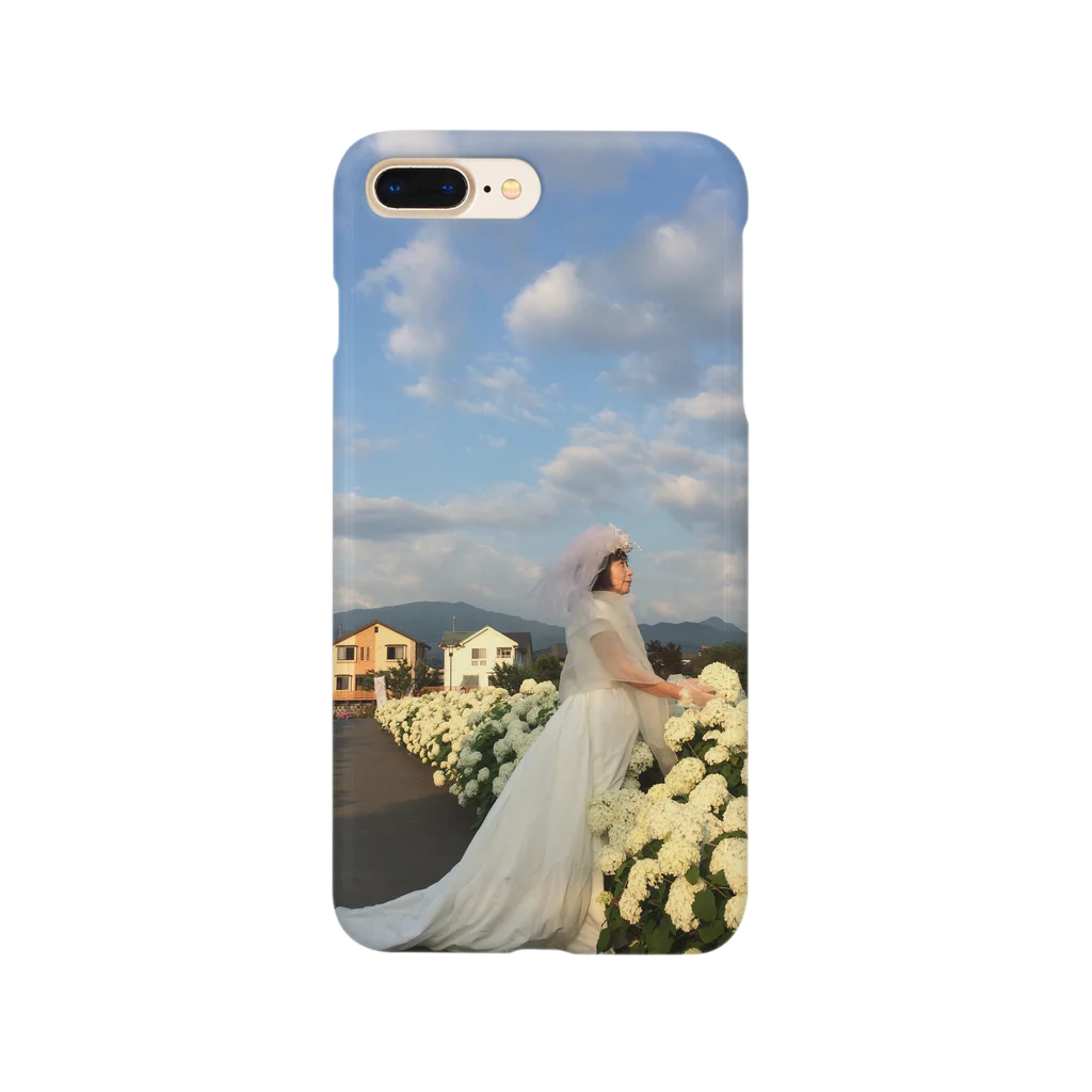 和水もみじのアナベルと花嫁 Smartphone Case