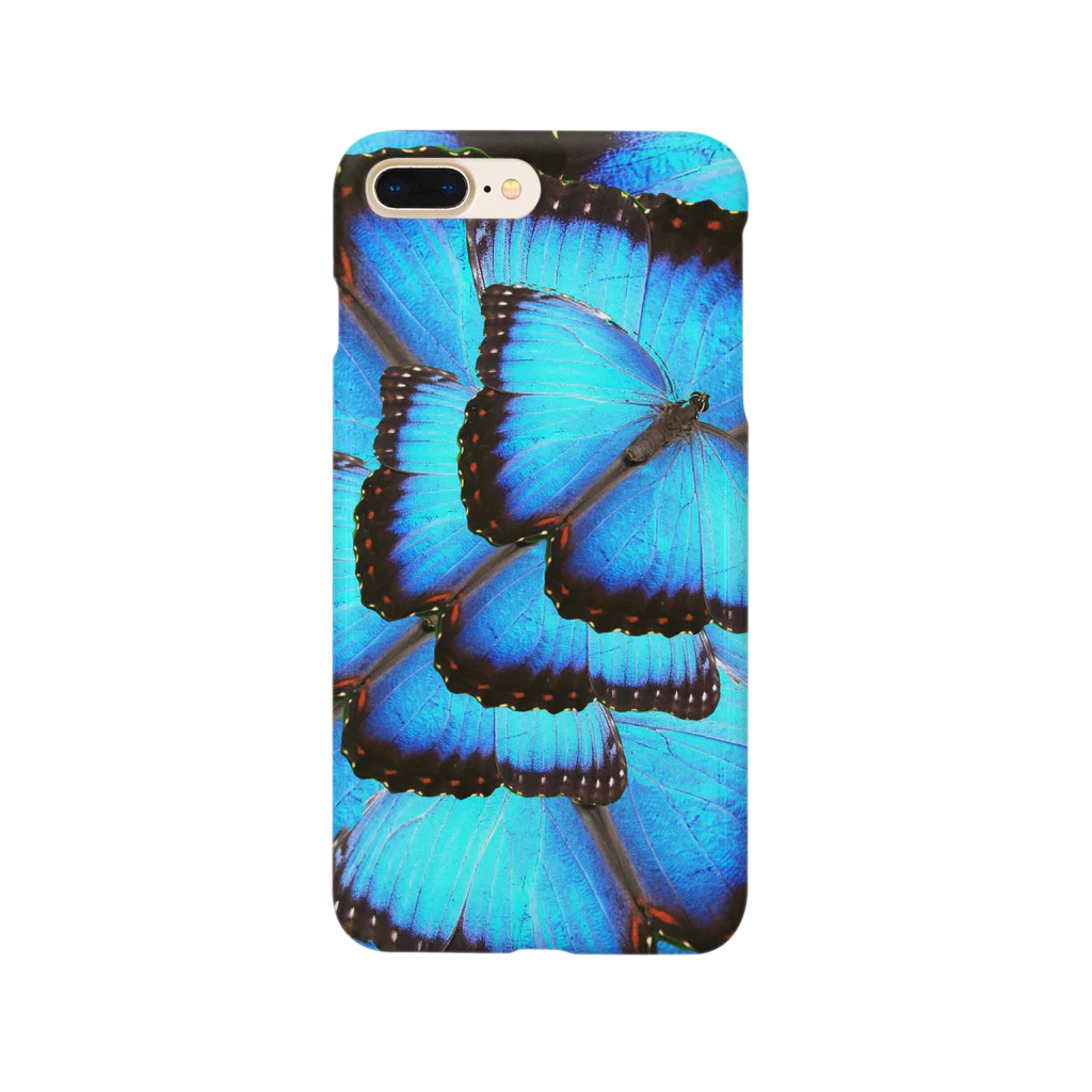 seemのBUTTERFLY'S 【BLUE】 Smartphone Case