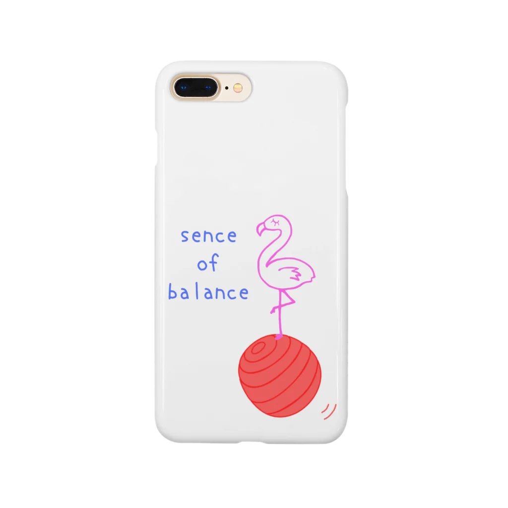 maris_ball_919のバランスボールとフラミンゴ Smartphone Case