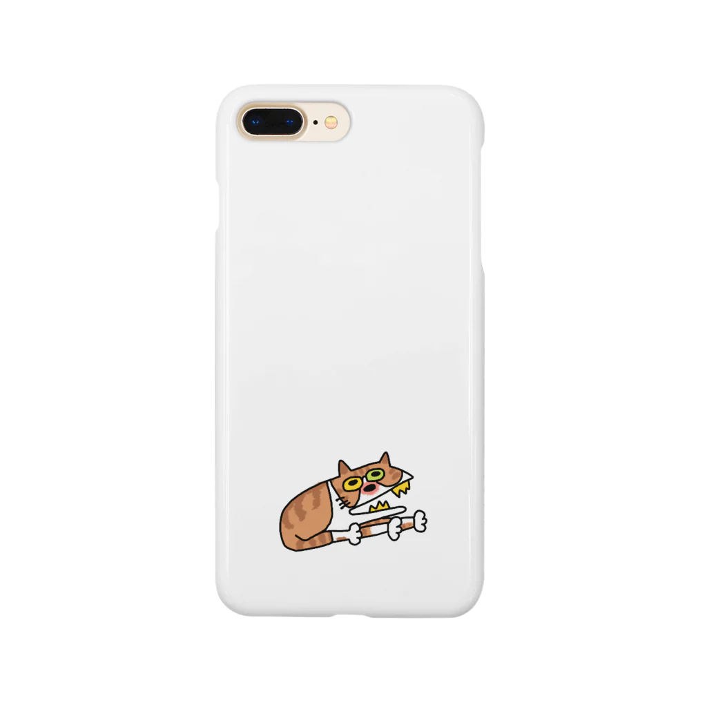 ぴょろりんちょ🐤のスコティッシュに似なかったにゃあああキテレツねこ Smartphone Case